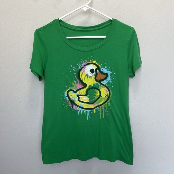 The Sugar Factory | Duck Splatter Paint Short Sleeve Top Large Women’s Las Vegas - Picture 2 of 6